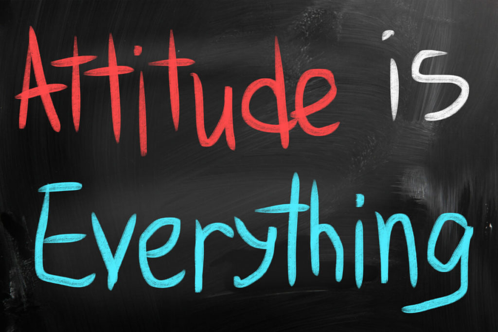 Attitude is everything when it comes to productivity