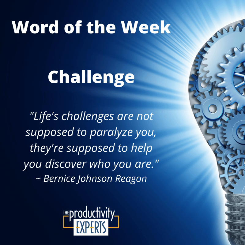 The Productivity Experts Word of the Week Challenge