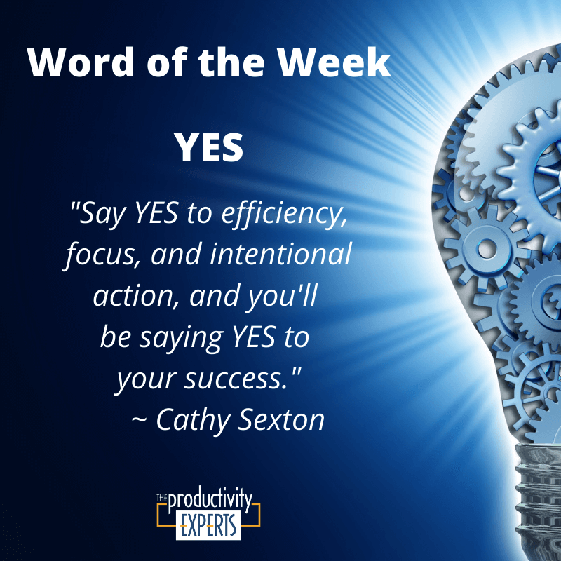 The Productivity Experts Word of the Week - Awareness
